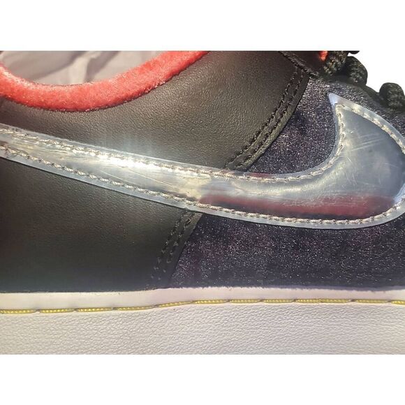 Men's Size 8.5 Nike Air Force 1 Low PRM H-Town Houston  Sneakers Shoes Black Red - Picture 9 of 15